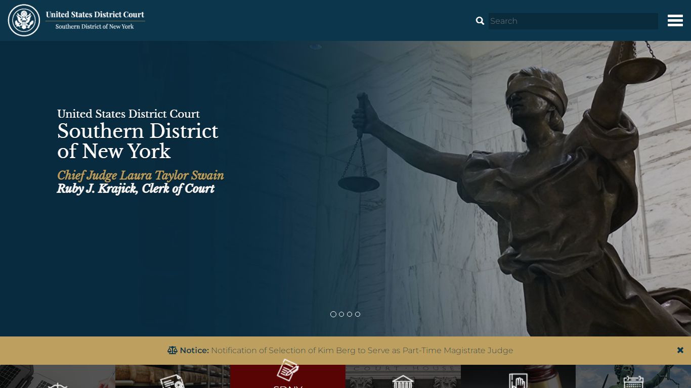 Homepage | U.S District Court
